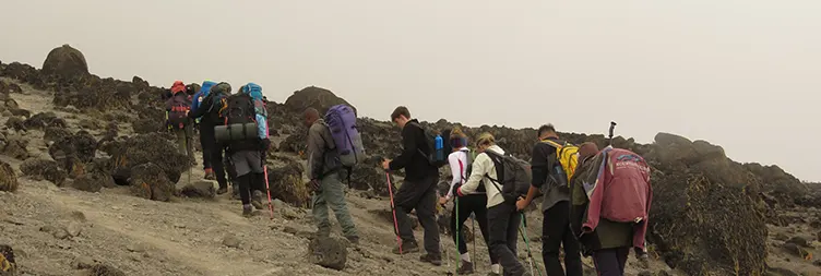 Barranco Camp to Karanga Camp.